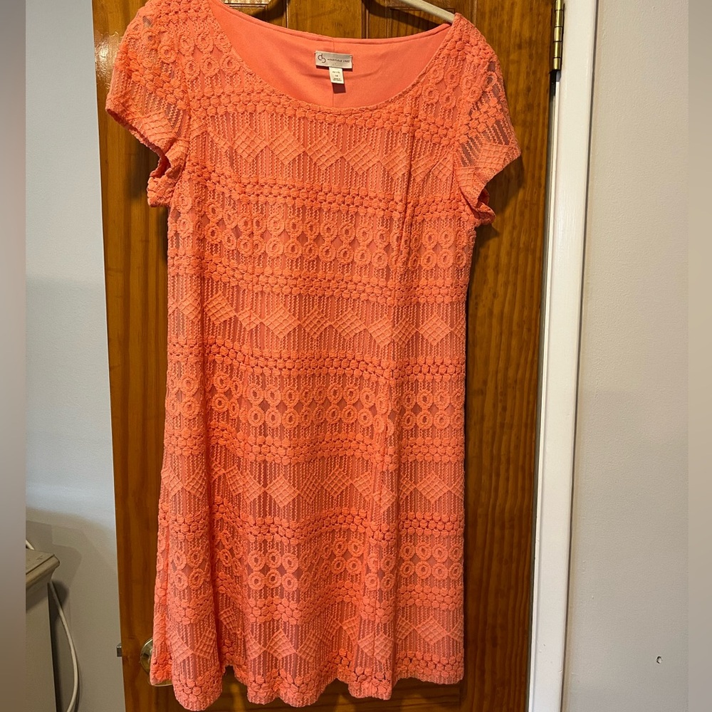 DB coral dress size 14 petite